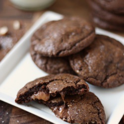 Salted Caramel Rolo Cookies