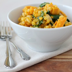 Barley Risotto with Sweet Potatoes