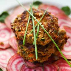 Vegetable Patties & Beetroot