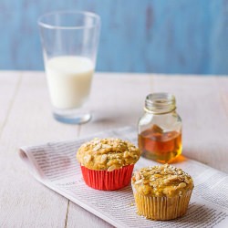 Whole Wheat Zucchini Seed Muffins