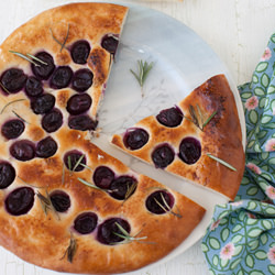 Grape Focaccia With Rosemary