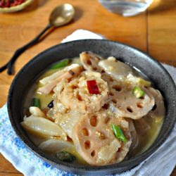 Lotus Root Curry with Turnips