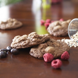 Raspberry Espresso Quinoa Cookies