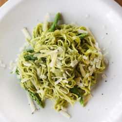 Asparagus Pesto with Herb Pasta