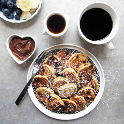 Mini Peanut Butter Ricotta Pancakes