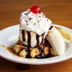 Liege Waffle Ice Cream Sundaes