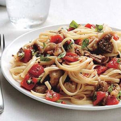 Linguine with Eggplant Ragout