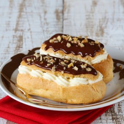 Vanilla Chocolate Eclairs