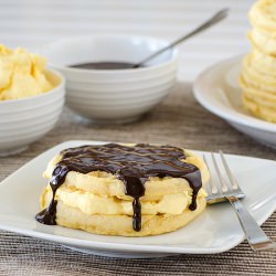 Boston Cream Pie Eggo Waffles