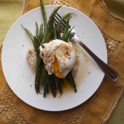 Haricot Verts, Hominy, and Egg