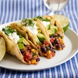 Quinoa Black Bean Corn Tacos