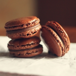 My first Chocolate Macarons