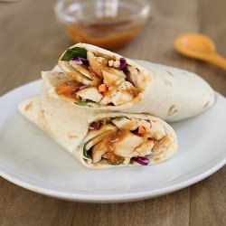 Spicy Peanut Chicken Wrap