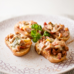 Sausage Bruschetta