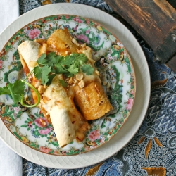 Thai Chicken Enchiladas