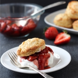 Roasted Strawberries Shortcake