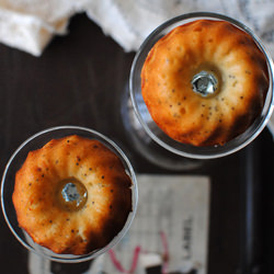 Lemon-Poppyseed Mini Bundt Cakes