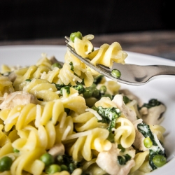 Chicken Fusilli with Spinach