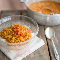 Green Lentils with Rice