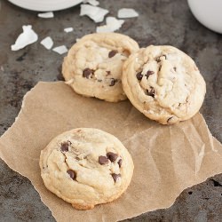 Mini Coconut Chocolate Chip Cookies