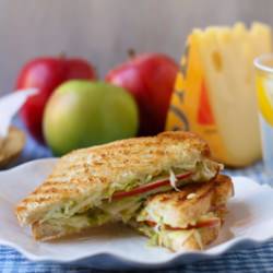 Grilled Cheese with Apple Slaw