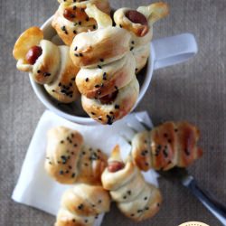 Bite Size Sausage and Cheese Buns