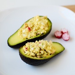 Avocado with Egg Paste