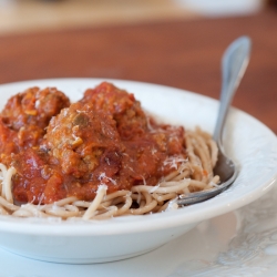 Italian Meatballs and Spaghetti