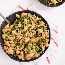 Spring Pea and Asparagus Pasta