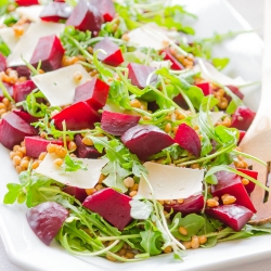 Arugula, Beet & Barley Salad