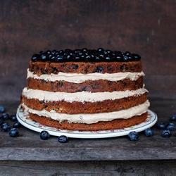 Blueberry Buckle Naked Cake