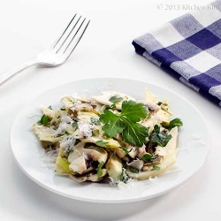 Shaved Artichoke and Mushroom Salad