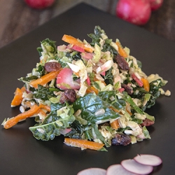 Kale & Brussels Sprouts Salad