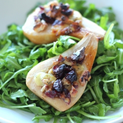 Roasted Pear and Stilton Salad