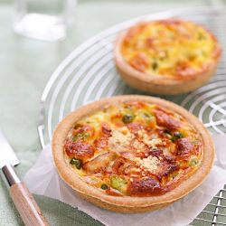 Peas and Fava Beans Quiche