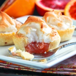 Blood Orange Mini Meringue Pies