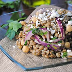 Lentil and Chickpea Salad