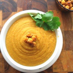 Coconut, Ginger, Curry Carrot Soup