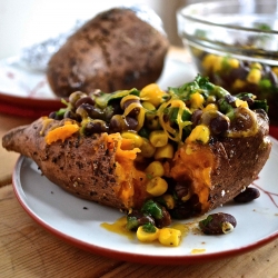 Baked Stuffed Sweet Potatoes