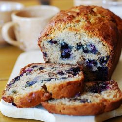 Banana Bread with Blueberries