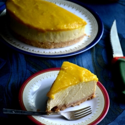 No Bake Mango Cheesecake