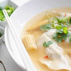 Vegan Asian Dumpling Soup