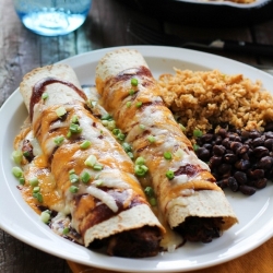 BBQ Pulled Pork Enchiladas