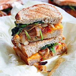 Grilled Cheese with Veggie Sandwich