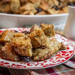 Cherry Pecan Bread Pudding