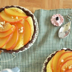 Chocolate Frangipane Plum Tart