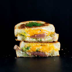 Seared Tuna Melt Grilled Cheese