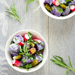 Purple Potatoes Salad