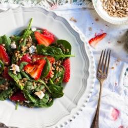 Wheat Berry & Strawberry Salad