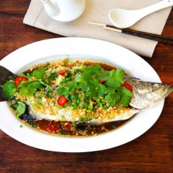 Steamed Fish W/Ginger & Garlic